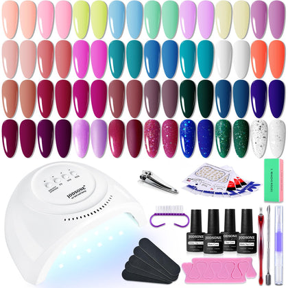 Kit de vernis à ongles JODSONE 36 PCS avec lampe UV et outils