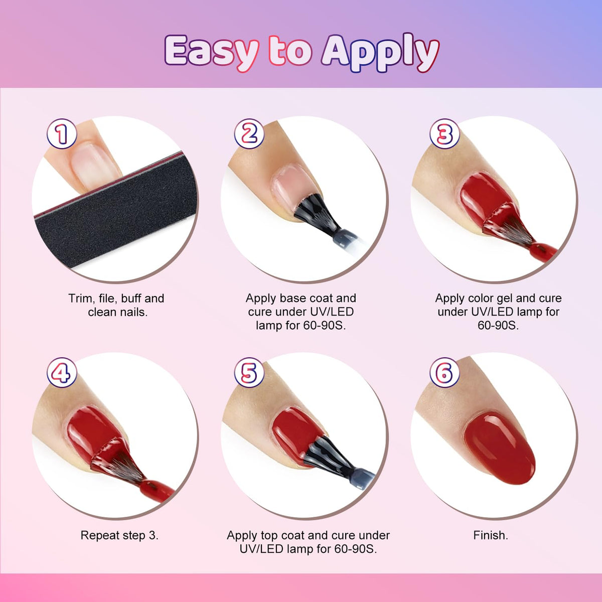 Kit de vernis à ongles JODSONE avec accessoires de nail art