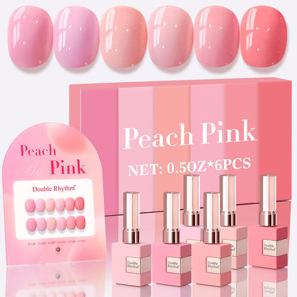 Kit de vernis gel Double Rhythm 6 pcs 15 ml en vue de face