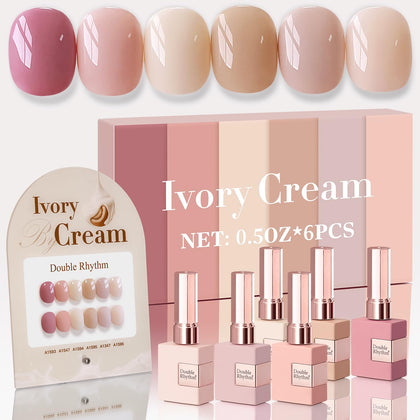 Kit de vernis gel Double Rhythm 6 Pcs 15ml vue de face