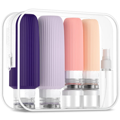 Kit de voyage Mrsdry avec 16 contenants en silicone, vue d'ensemble