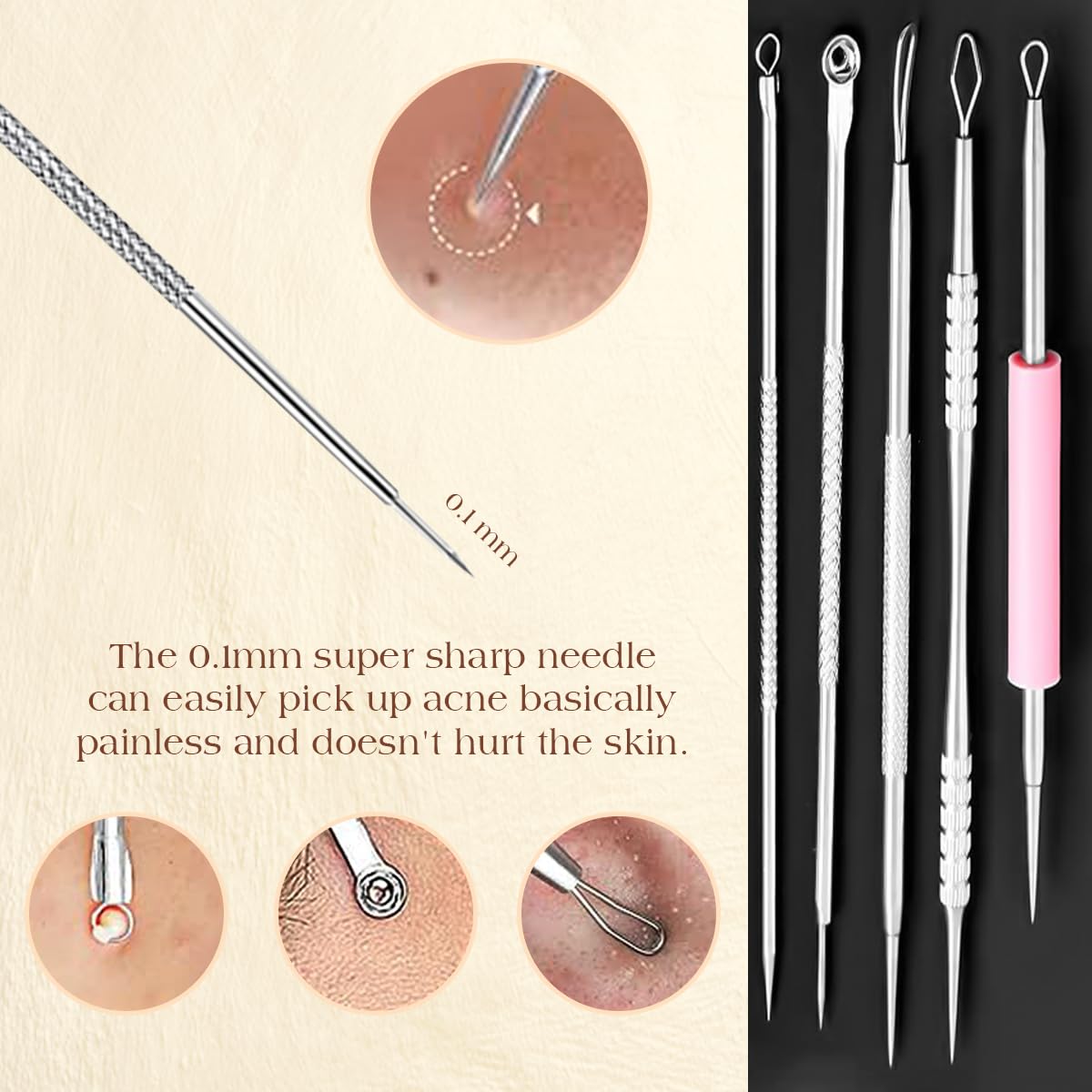 Kit DERMATED pour élimination des imperfections avec accessoires