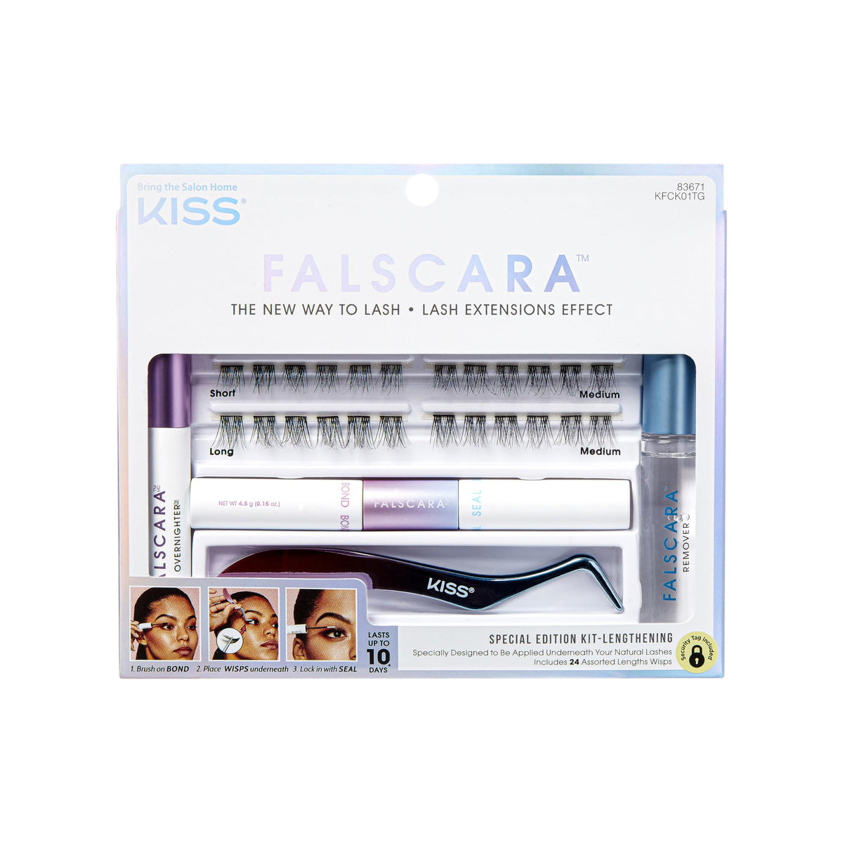 Kit FALSCARA Spécial Édition avec 24 cils assortis