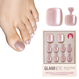 Kit Glamnetic Press On Toenails avec 32 pièces et accessoires
