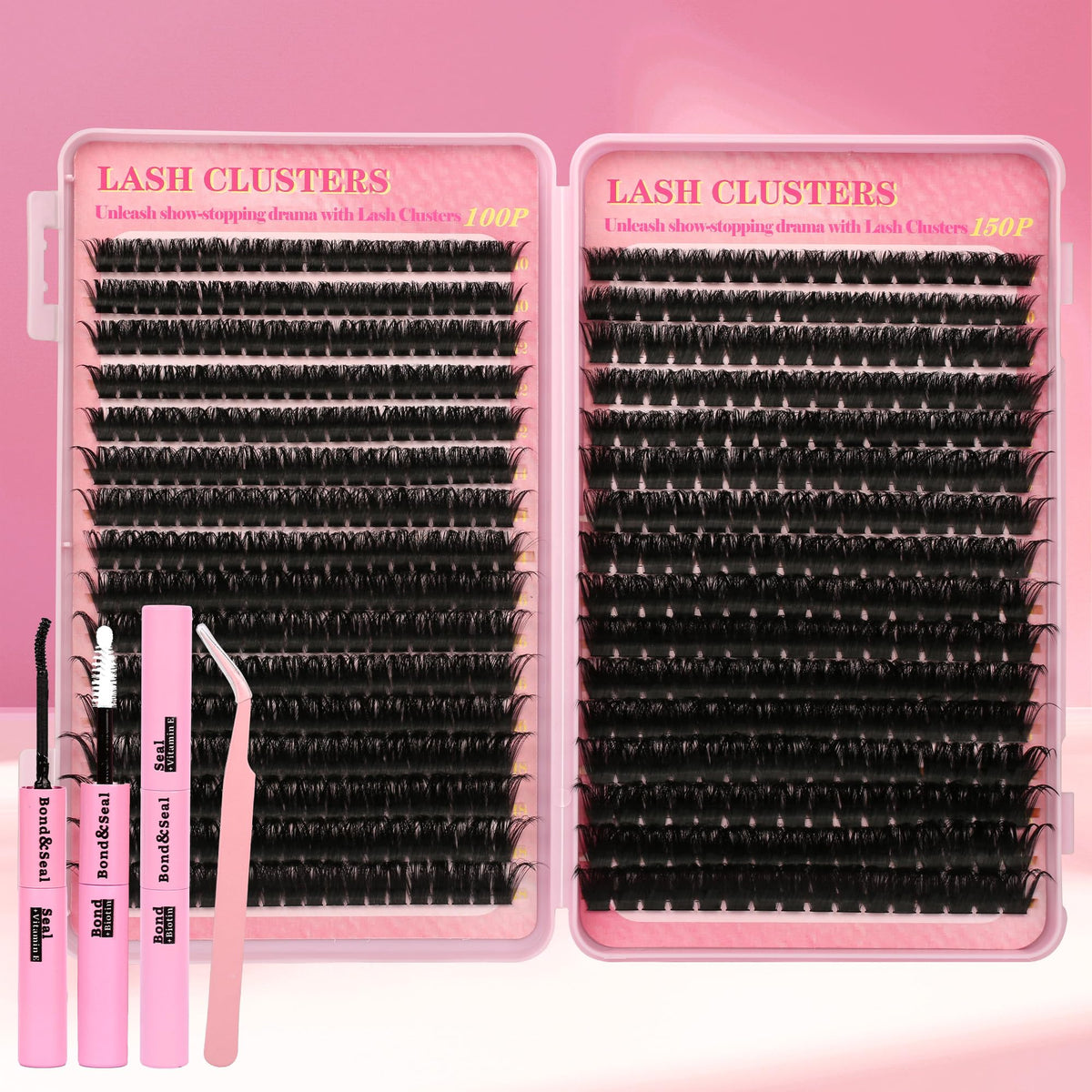 Kit Gmagictobo de cils en meche 560Pcs avec pince et colle