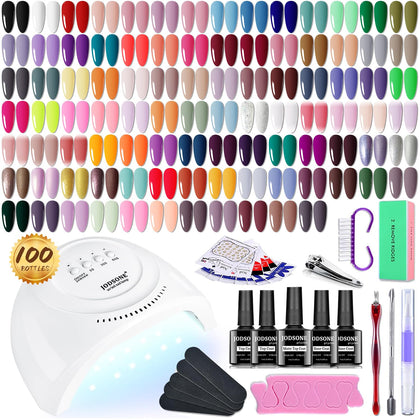 Kit JODSONE avec 95 bouteilles de vernis à ongles en gel de 5 ml