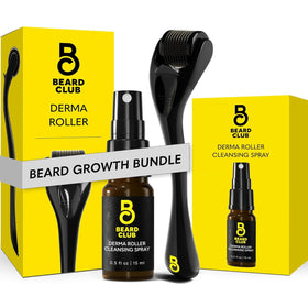 Kit microneedling The Beard Club avec derma roller et spray nettoyant