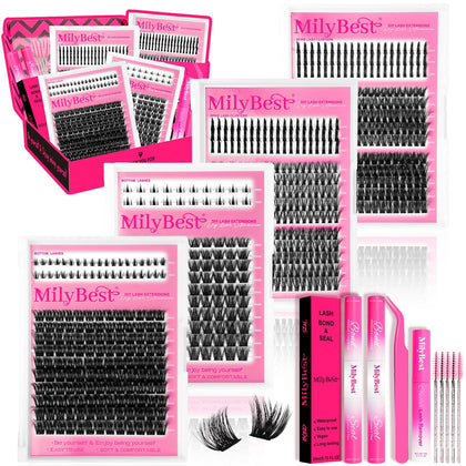 Kit MilyBest avec 864 cils et accessoires pour cils