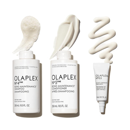 Kit Olaplex Wash & Shine pour cheveux fins incluant shampoing et après-shampoing