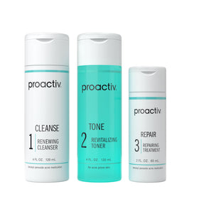 Kit Proactiv 3 Étapes avec Nettoyant, Toner et Traitement Réparateur