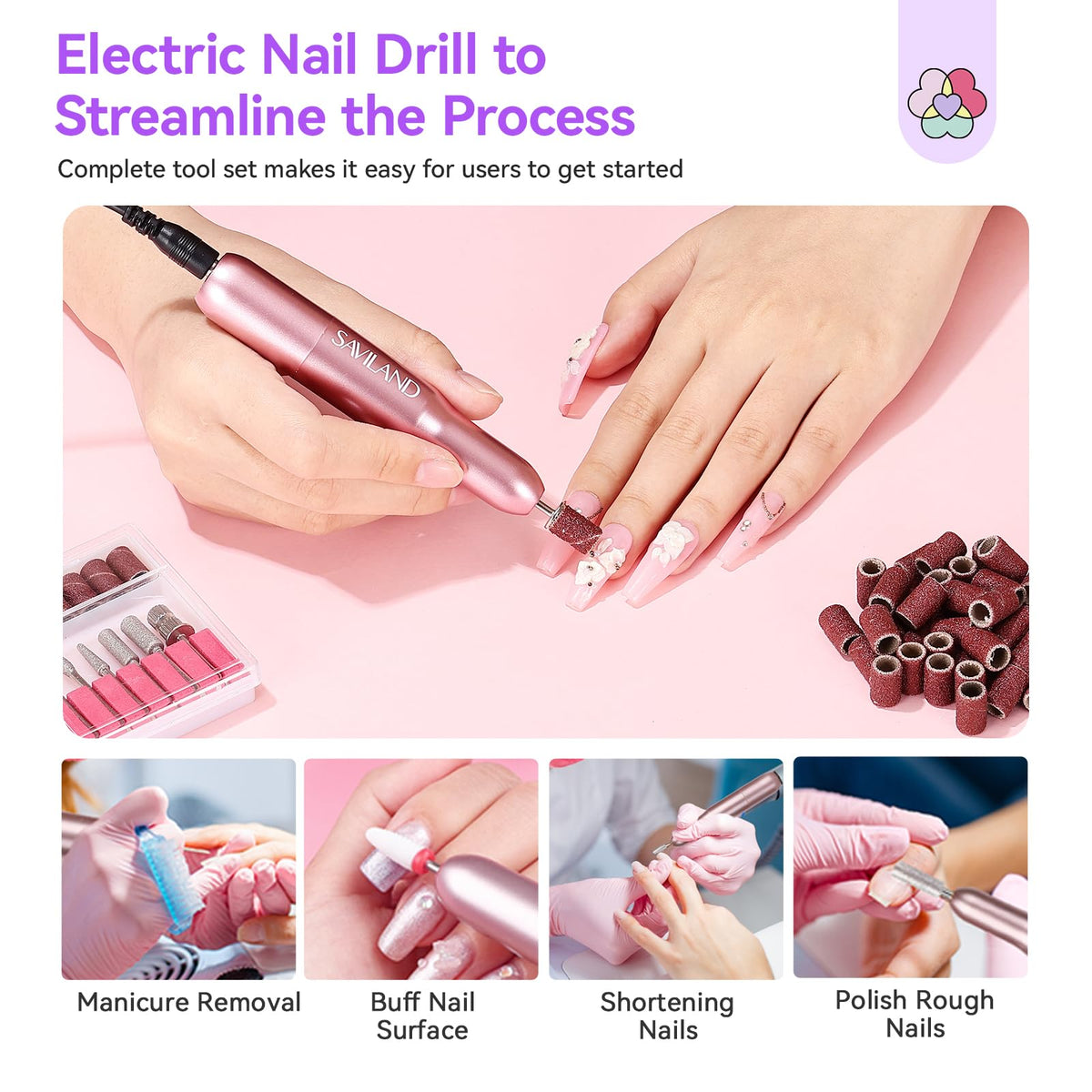 Kit SAVILAND avec tous les accessoires pour nail art