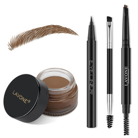 Kit sourcils LAVONE avec pommade et crayon marron cendre