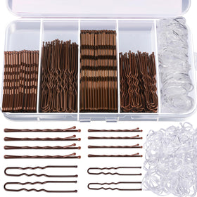 Kit Teenitor 300 épingles à cheveux avec élastiques transparents
