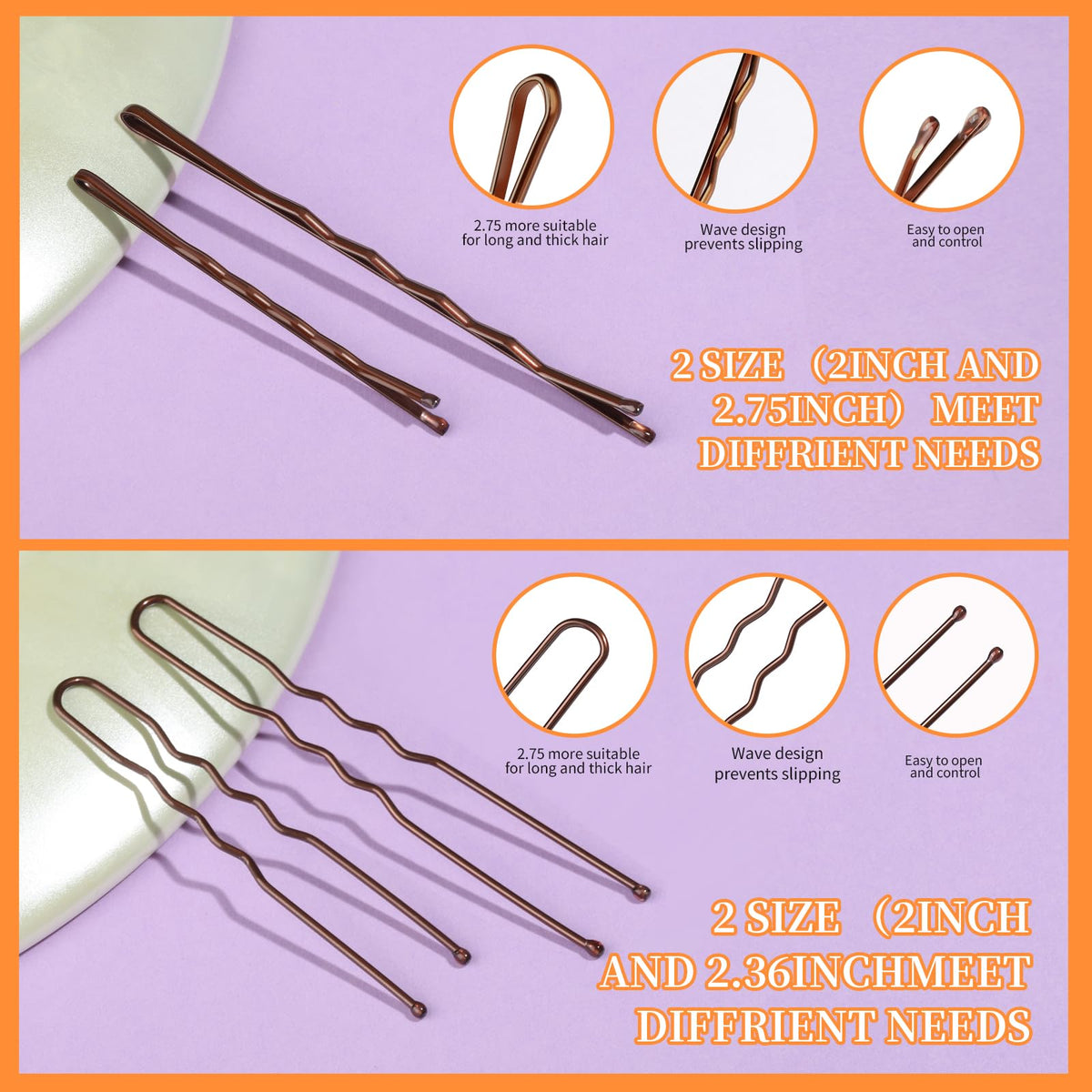 Kit Teenitor d'épingles à cheveux sur un fond neutre