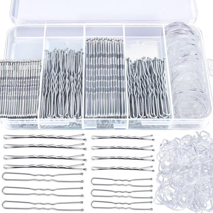 Kit Teenitor de 300 épingles à cheveux argentées en boîte