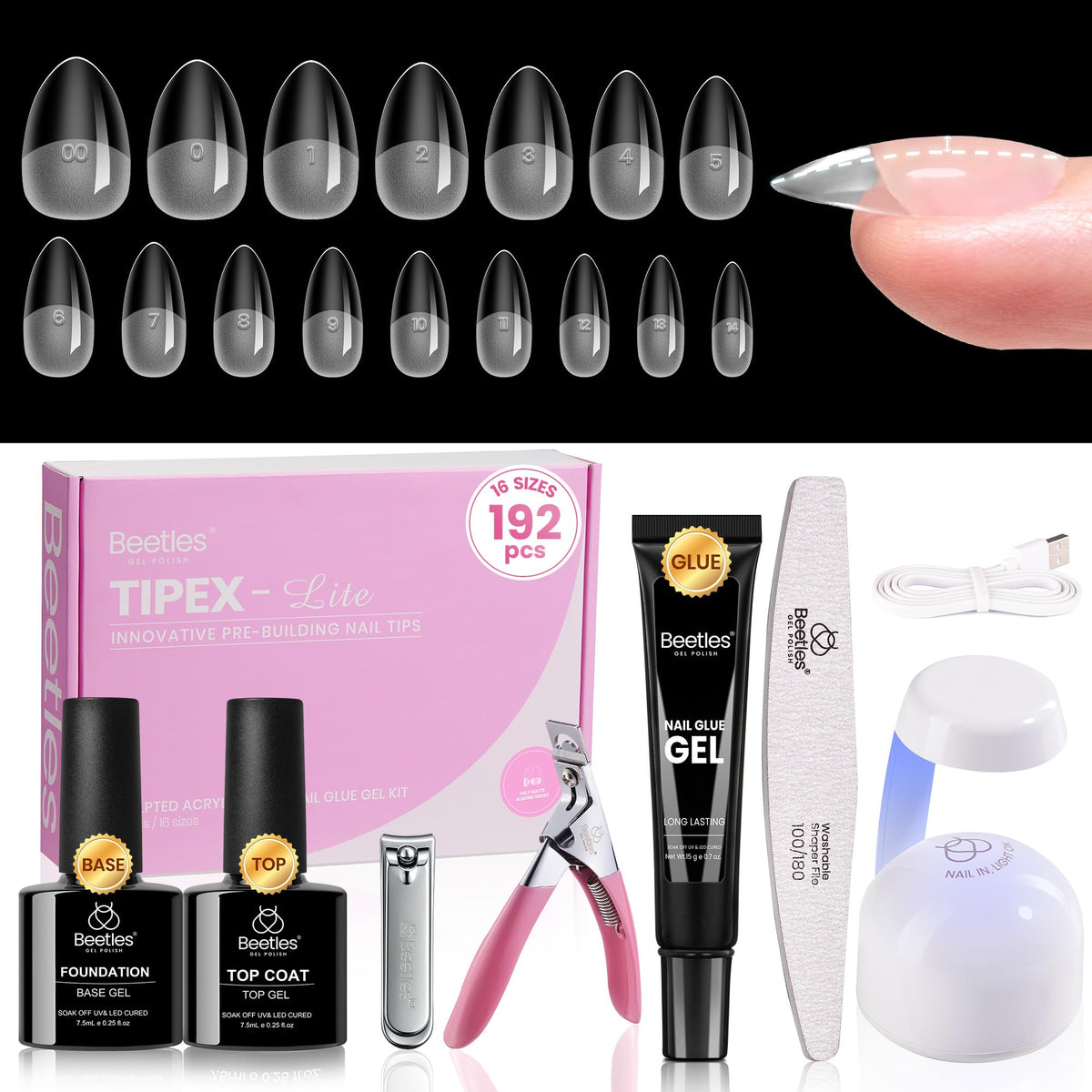 kit Tipex Lite Apex de beetles avec 192 pièces et accessoires