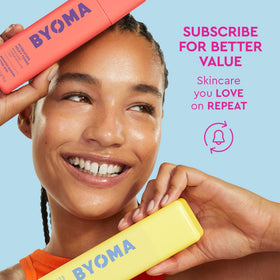 Kit Voyage BYOMA ouvert montrant tous les produits