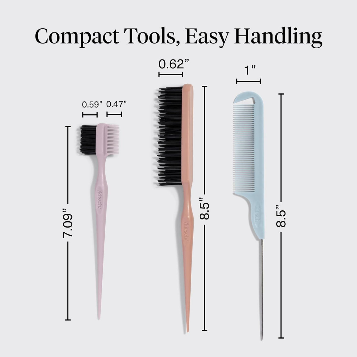 Kitsch Brosse à Cheveux Slick Back outil de volume et lissage