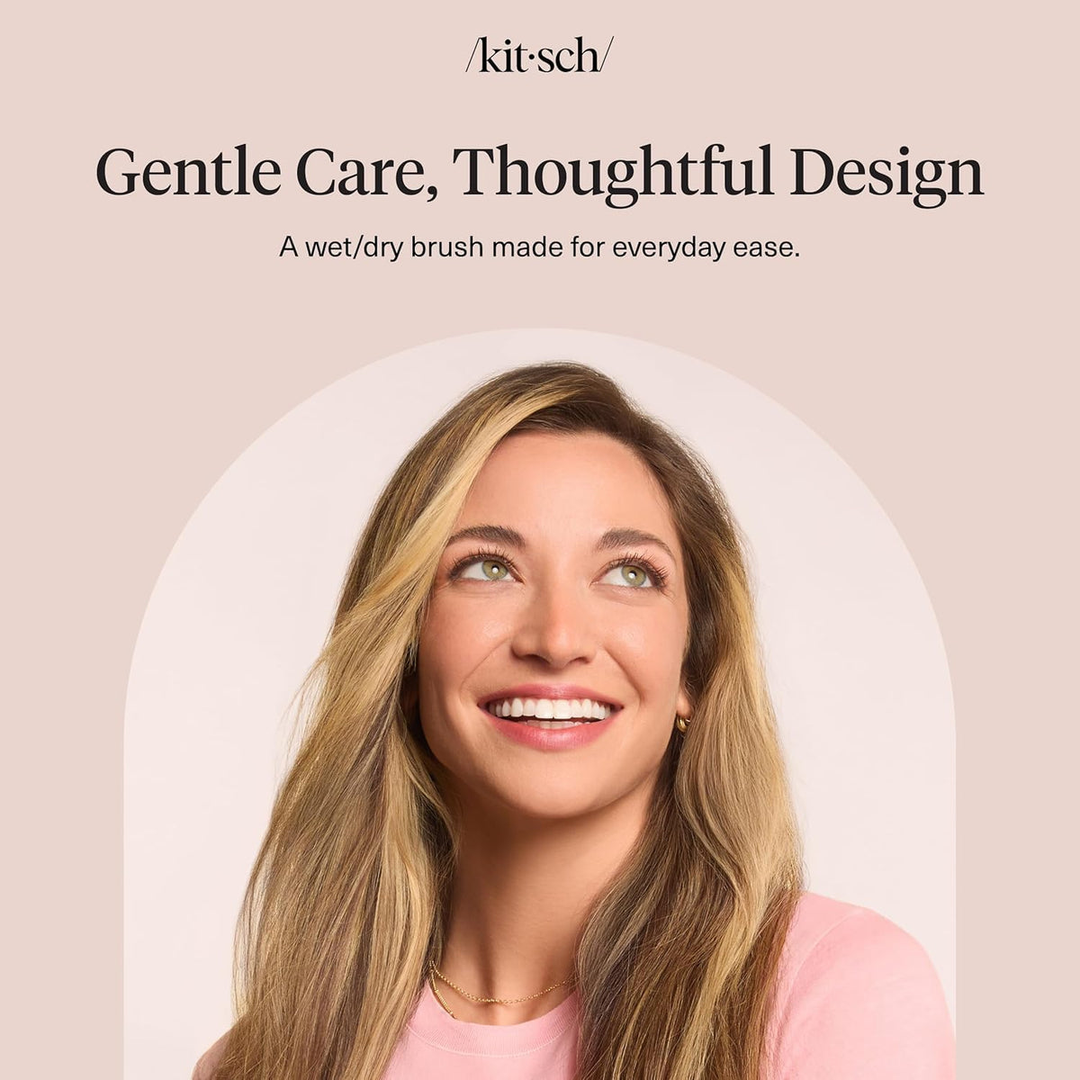 Kitsch Brosse Démêlante Humide et Sèche avec détails des brins
