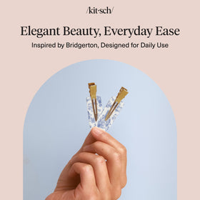 Kitsch Clips à Cheveux Toile in Bloom, en contexte de soins de la peau