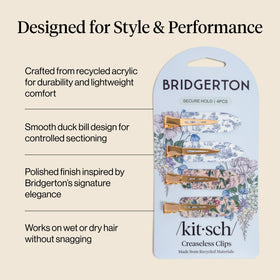 Kitsch Clips à Cheveux Toile in Bloom, en situation de coiffage