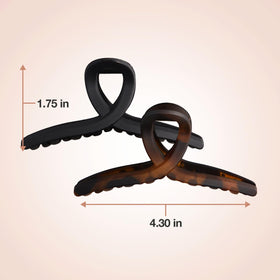Kitsch Clips à Cheveux Tortoise, vue arrière