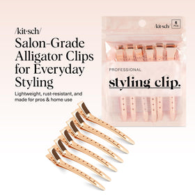 Kitsch Clips Alligator Rose Gold vue arrière