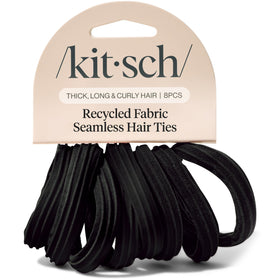 Kitsch élastiques à cheveux noirs, pack de 8 pièces