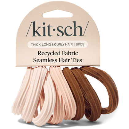 Kitsch Élastiques à Cheveux Sans Couture Rosewood, vue avant