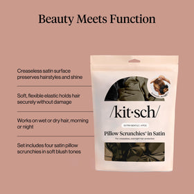 Kitsch élastiques en satin noirs, présentation du packaging