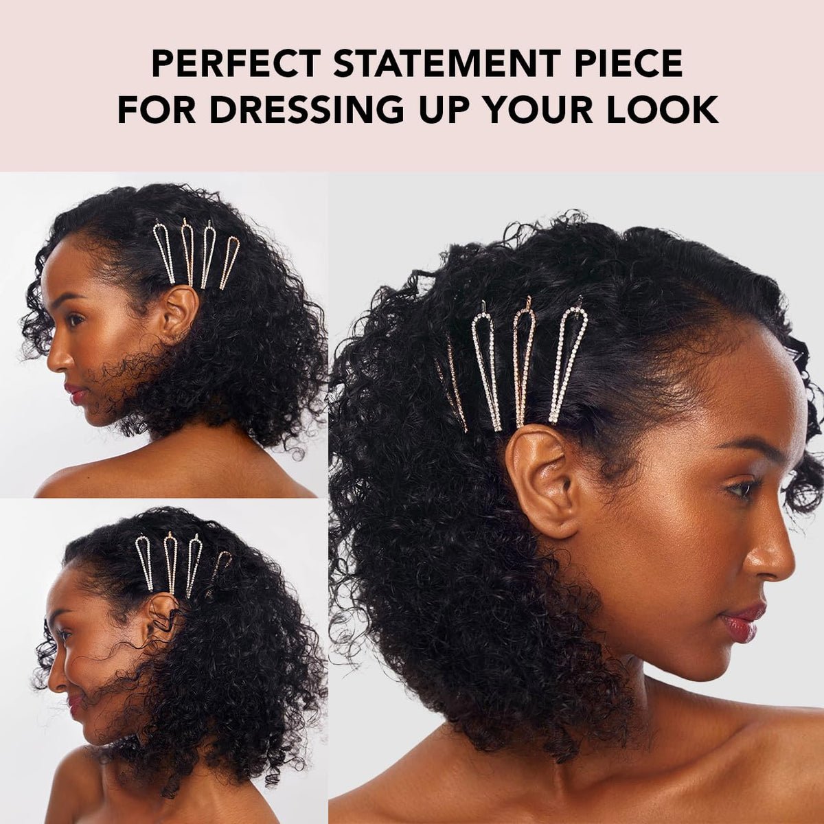 Kitsch épingles à cheveux sur une coiffeuse élégante