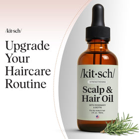 Kitsch huile de romarin 60mL en gros plan sur le flacon