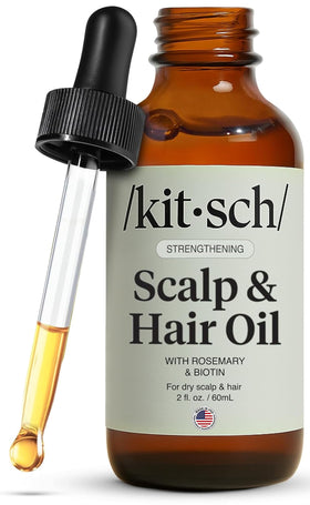 Kitsch huile de romarin 60mL vue avant avec étiquette