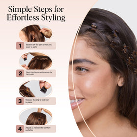 Kitsch Mini Clips à Cheveux Écaille présentation en groupe