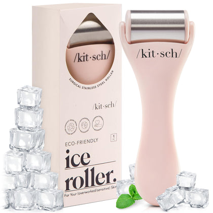 Kitsch Rouleau de Glace pour le Visage vue de face en rose