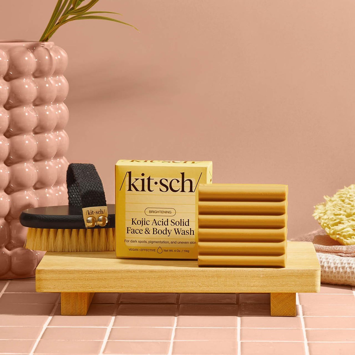 Kitsch Savon à l'Acide Kojique et Curcuma avec des ingrédients naturels