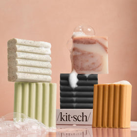 Kitsch Savon Exfoliant Jojoba, présentation esthétique
