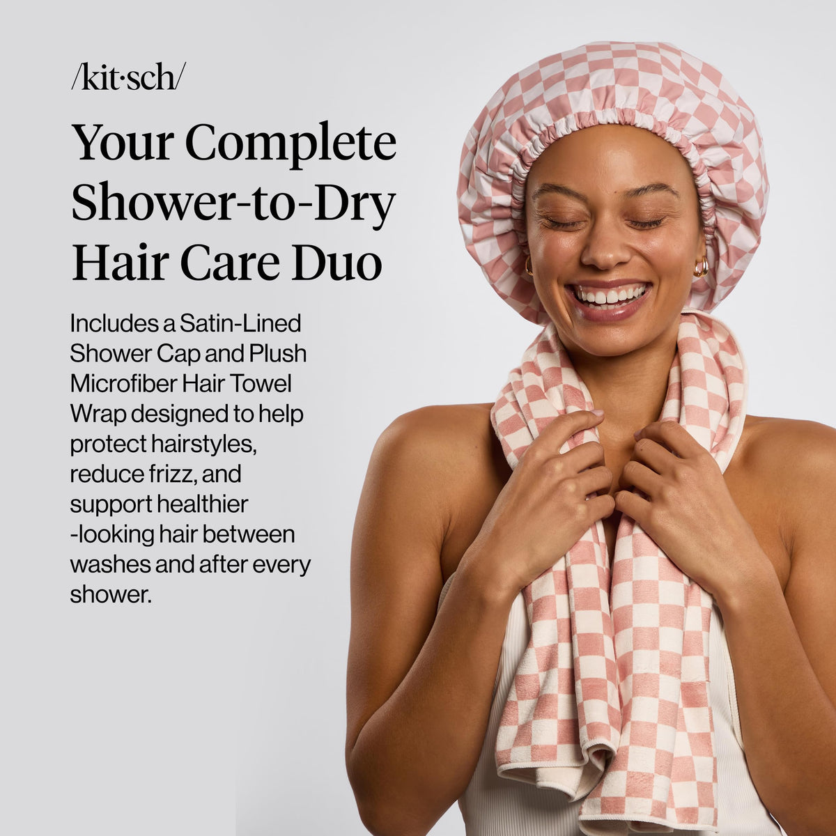 Kitsch Serviette Cheveux XL Microfibre détail du tissu