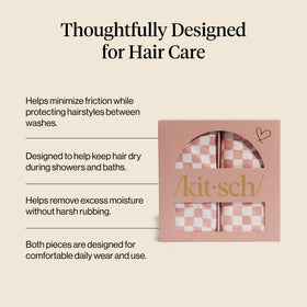Kitsch Serviette Cheveux XL Microfibre enroulée autour de cheveux