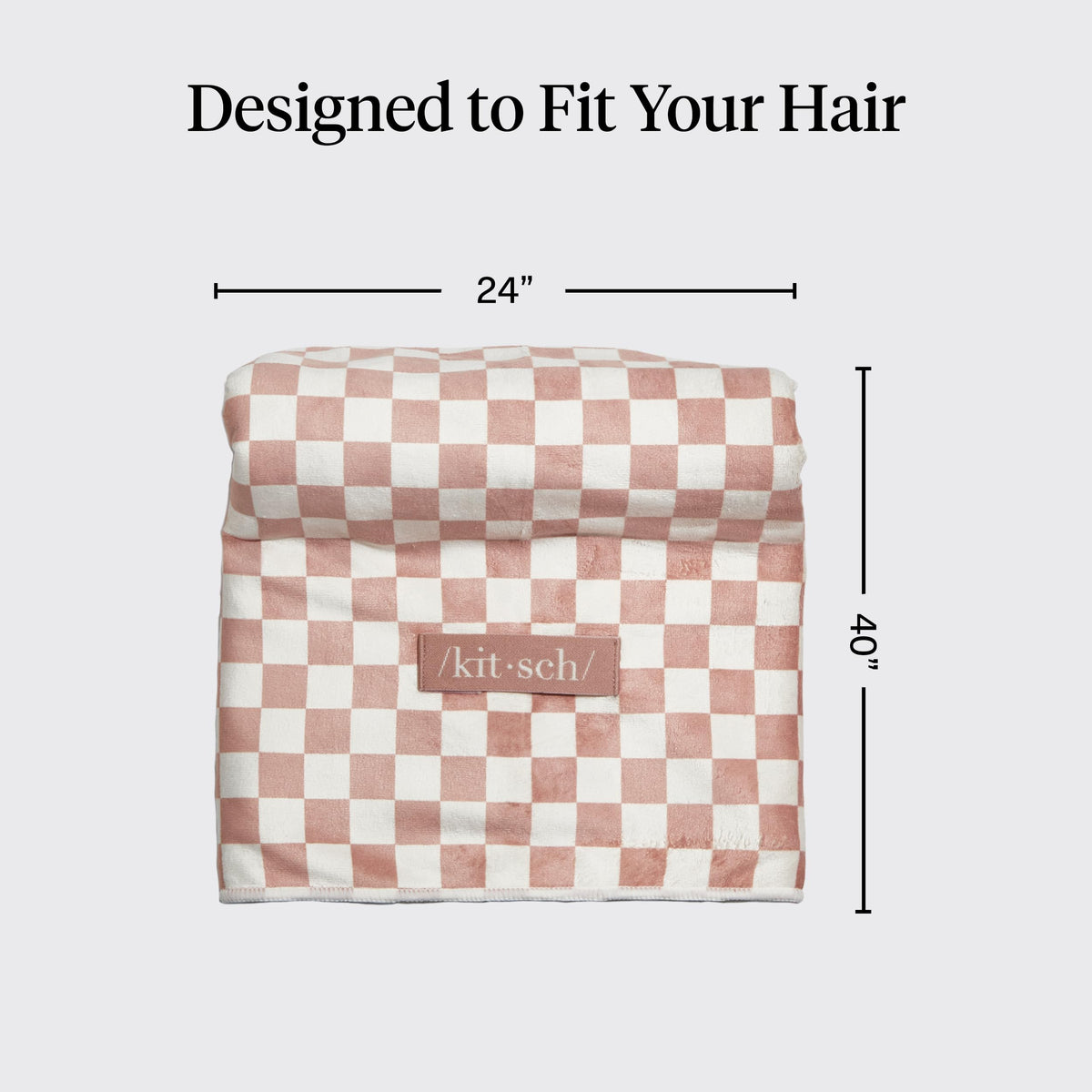 Kitsch Serviette Cheveux XL Microfibre vue arrière