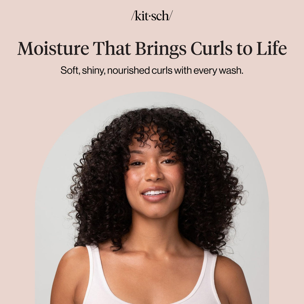 Kitsch Shampoo et Après-Shampooing à l'Huile de Coco, cheveux brillants