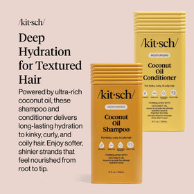 Kitsch Shampoo et Après-Shampooing à l'Huile de Coco, ingrédients naturels