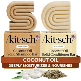 Kitsch Shampoo et Après-Shampooing à l'Huile de Coco, vue de face