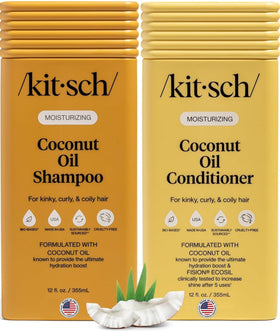 Kitsch Shampoo et Après-Shampooing à l'Huile de Coco, vue de face
