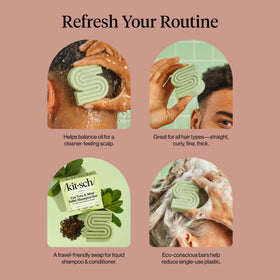 Kitsch Shampoo Solide Tea Tree format voyage