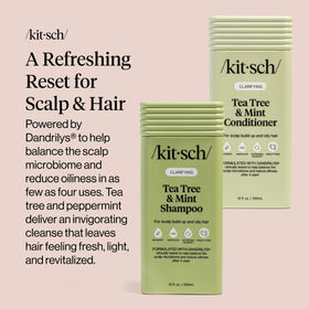 Kitsch Shampoo Tea Tree 839g dans une salle de bain moderne