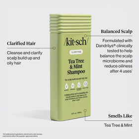 Kitsch Shampooing Thé Vert & Menthe 12,3 oz côté
