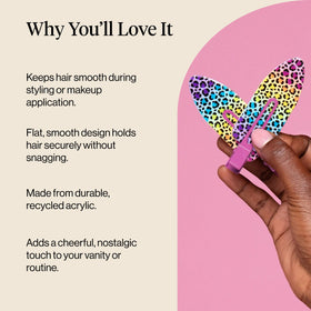 Kitsch XL Creaseless Hair Clips Lisa Frank ambiance colorée
