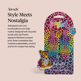 Kitsch XL Creaseless Hair Clips Lisa Frank côté