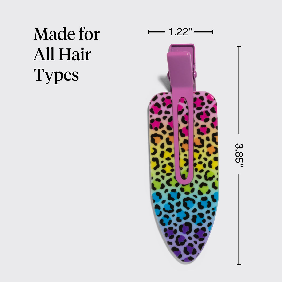 Kitsch XL Creaseless Hair Clips Lisa Frank en usage